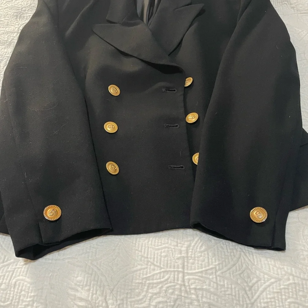 Dior Black Blazer with Gold Buttons
